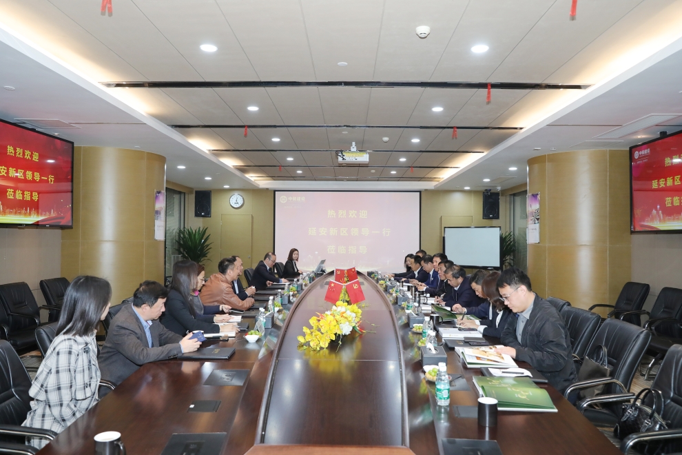 陜西省延安新區(qū)黨工委副書(shū)記、管委會(huì)主任薛鵬春一行蒞臨中裝建設(shè)調(diào)研指導(dǎo) 